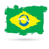 Grunge Brazil Flag N5