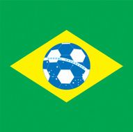 Brazil football flag N2