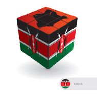 Kenya puzzle vector illustration