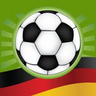Soccer Ball with Germany flag