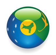 World Flag Button Christmas Island
