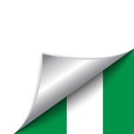 Nigeria Country Flag Turning Page N3