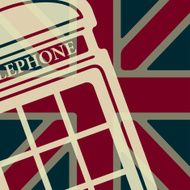 Vector telephone box icon Eps10