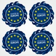 Made In Europe Badges