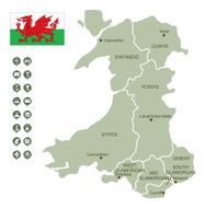 Map of Wales N5