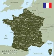Map of France N8