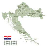 Map of Croatia N6