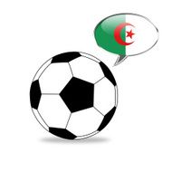 Soccer ball supporting algeria