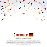 German Reunification Day background Vector illustration eps10