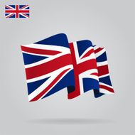 Flat and waving British Flag N2