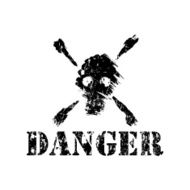 Skull and Crossbones for Pirate Flags Poison Danger etc N3