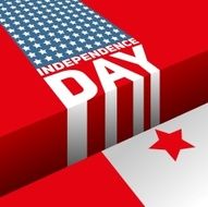 Abstract Independence day near gap or pit symbolic illustration N2