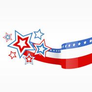 vector american flag design N3