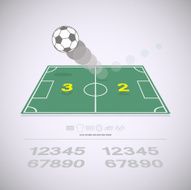 Live score on soccer yard