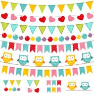 Bunting and garland set N7