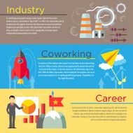 Industry co-working and career concepts