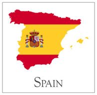 Spain Flag Map N7