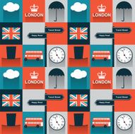 london tiled seamless vector patern N2