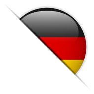 Germany Flag Glossy Button Hidden