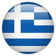Greece Flag Glossy Button N5