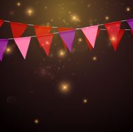 bunting flags decorative elements for design N3