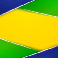 Abstract geometric background with Brazil flag colors Vector illustration N4