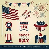 Decorative elements Independence Day