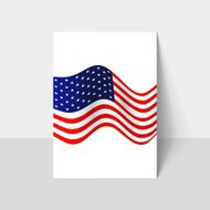 Closeup of American flag N8