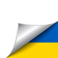 Ukraine Country Flag Turning Page N3