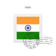 India Flag Postage Stamp