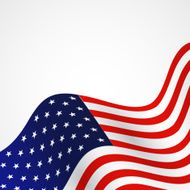 Closeup of American flag N9