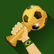Soccer trophy for Brazil
