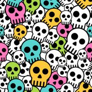 Seamless skull background N4