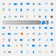 Set of football stickers N11