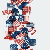 United States of America Independence Day seamless pattern N4