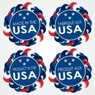 Made in the USA Badges N2