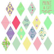 Print and cut summer party garland N2