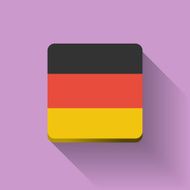 Button with flag of Germany