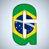 Brazil Alphabet Letters N2