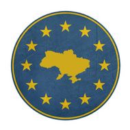 European Union Ukraine button
