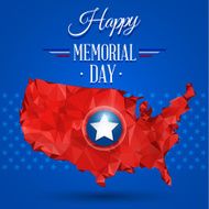 Blue happy memorial day