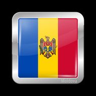 Flag of Moldova Metal Icons