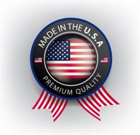 Made in USA American ribbon Flag (Vector)