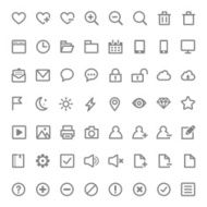 Data analytic and web outline icons set N2