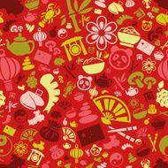 China seamless pattern N2