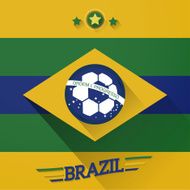 brazil soccer flags sign