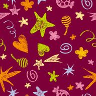 Birthday seamless pattern N5