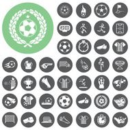 soccer icons set Vector Illustration eps10