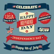 Independence Day Design Elements
