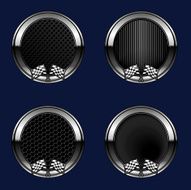 metallic racing set